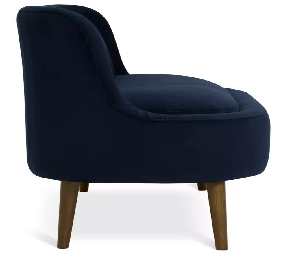 Beckett Fabric 2 Seater Sofa Navy | Modern Living Room Sofa Furniture