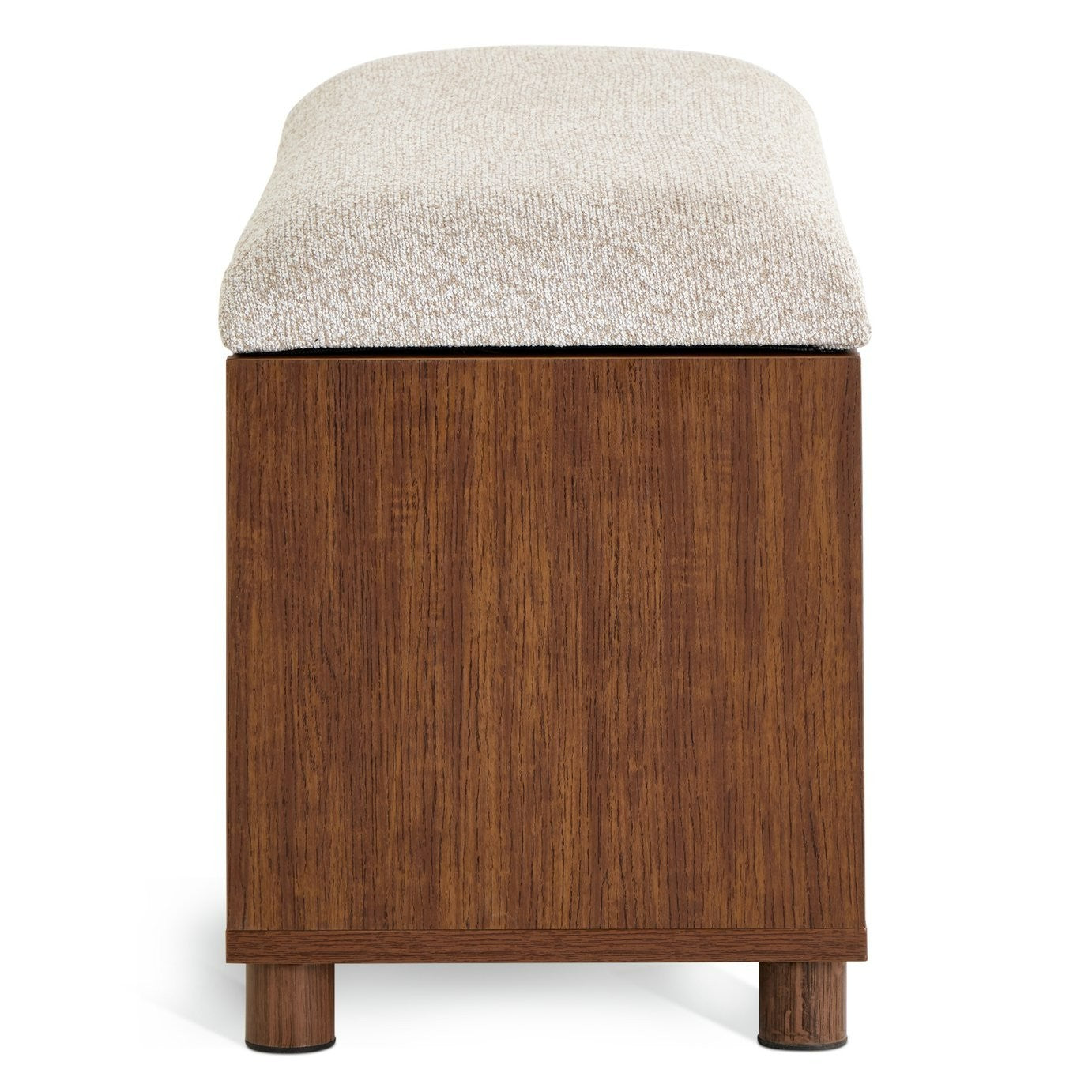 Saffield Shoe Storage Bench - Walnut | Footwear Organization Solution
