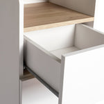 Habitat Skandi 5 Drawer Tallboy - White Two Tone ( B Grade 20386)