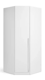 Munich Corner 1 Door Wardrobe - White (B GRADE 1110.)