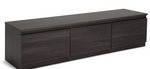 Jenson 3 Door TV Unit Black Brown | Modern Living Room Entertainment Cabinet
