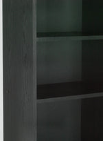 Maine 6 Shelf Bookcase - Shelving Storage Unit Display Cabinet - Black
