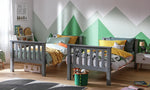Heavy Duty Detachable Bunk Bed Frame - Grey | Durable bunk bed
