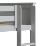 Brooklyn High Sleeper Bed Frame - Grey | Space Saving Design