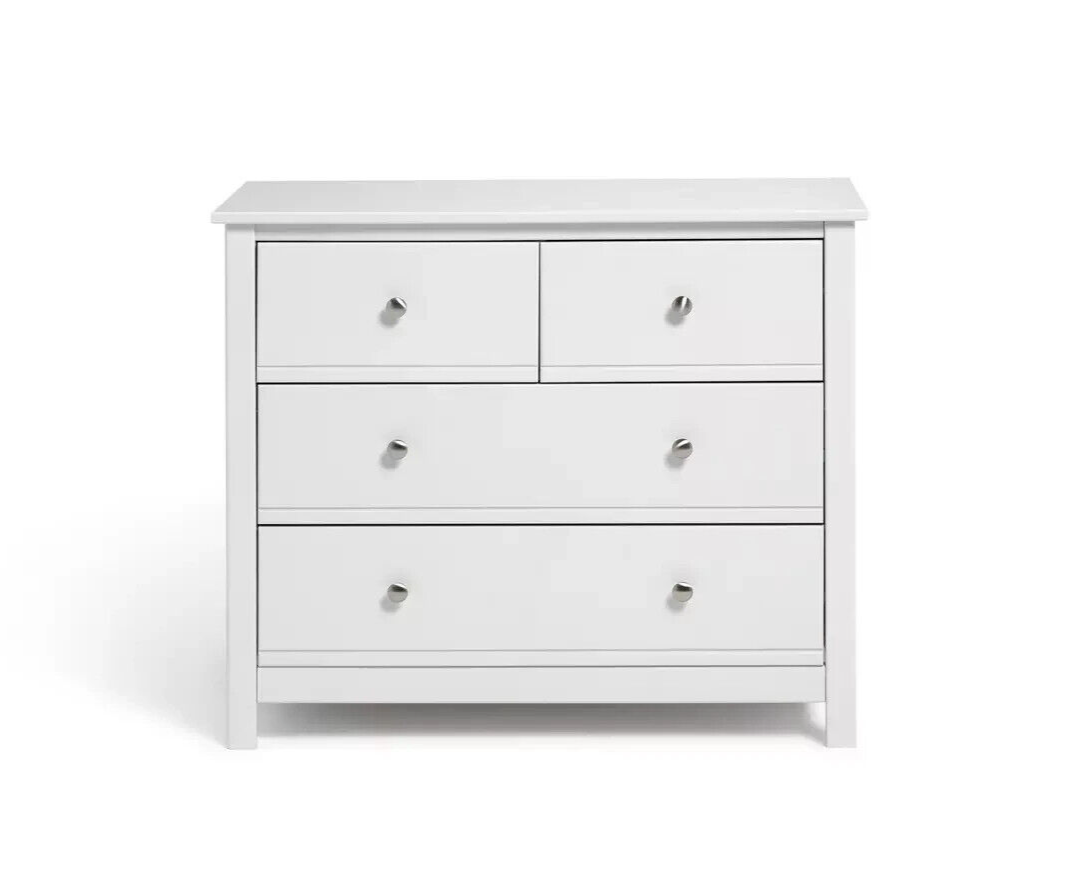 Brooklyn 2+2 Chest of Drawers- White