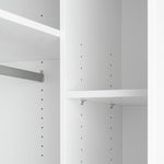 Munich Panelled Corner 1 Door Wardrobe - White | Space Saving Design