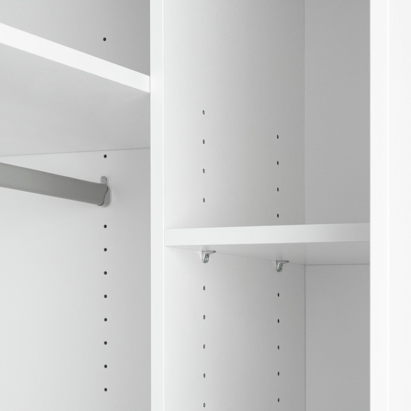 Munich Panelled Corner 1 Door Wardrobe - White | Space Saving Design