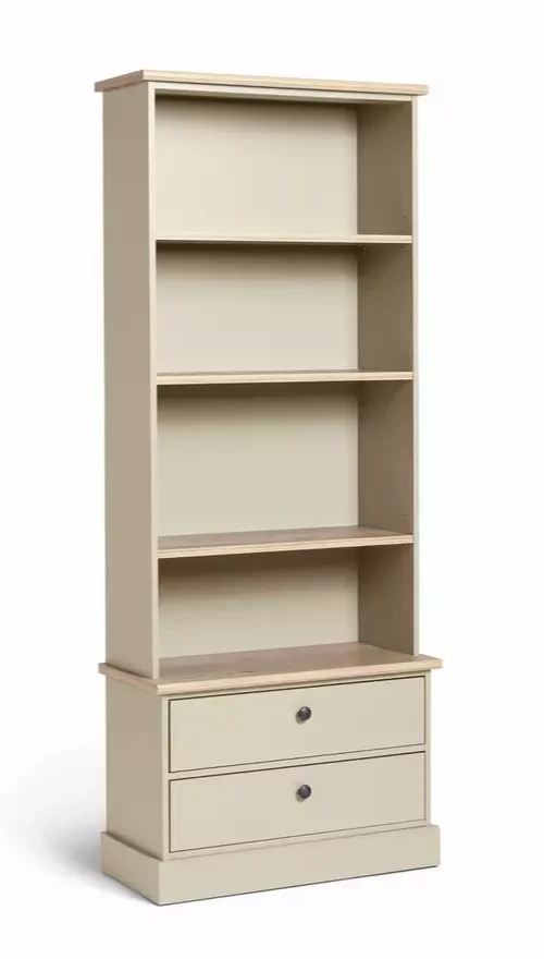 Home Winchester Bookcase Natural | Wooden Storage Shelving Display Unit