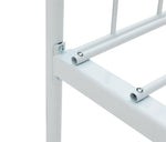 Home Abigail Single Metal Bed Frame - White | metal single bed