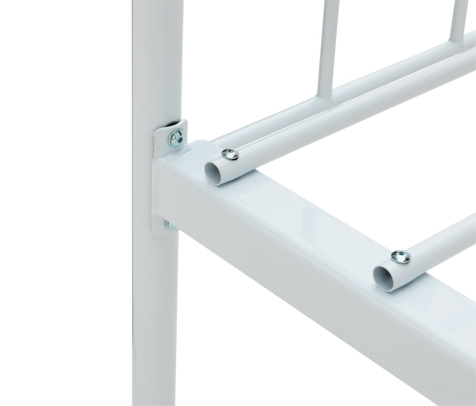 Home Abigail Single Metal Bed Frame - White | metal single bed