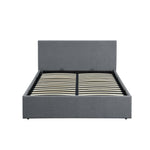 Heathdon Double End Lift Ottoman Bed - Grey