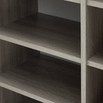 Brisbane 2 Door Shoe Storage Cabinet - Grey & Oak