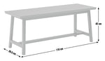 Kyoto Solid Wood Dining Bench - Black | Sleek Dark Aesthetic