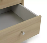 Malibu 3 Drawer Bedside Cabinet - Beech Effect