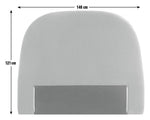 Habitat Rolland Velvet Double Headboard - Orange