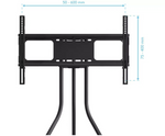AVF TV Stand With Storage in Black - Up to 65 Inch TV Unit Tripod - 93cm Wide