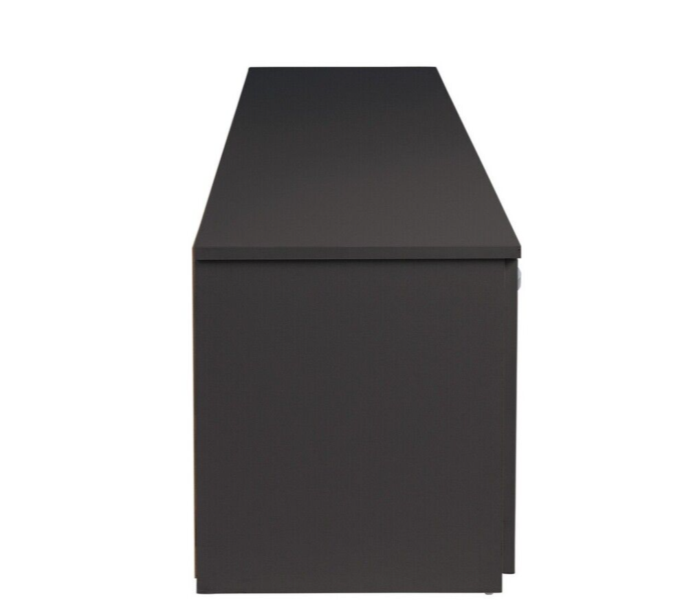 Home Hayward 2 Door TV Unit - Black Gloss | Entertainment Furniture Storage Unit