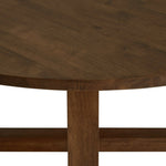Trieste Round 4 Seater Dining Table - Walnut | Stylish wooden dining table