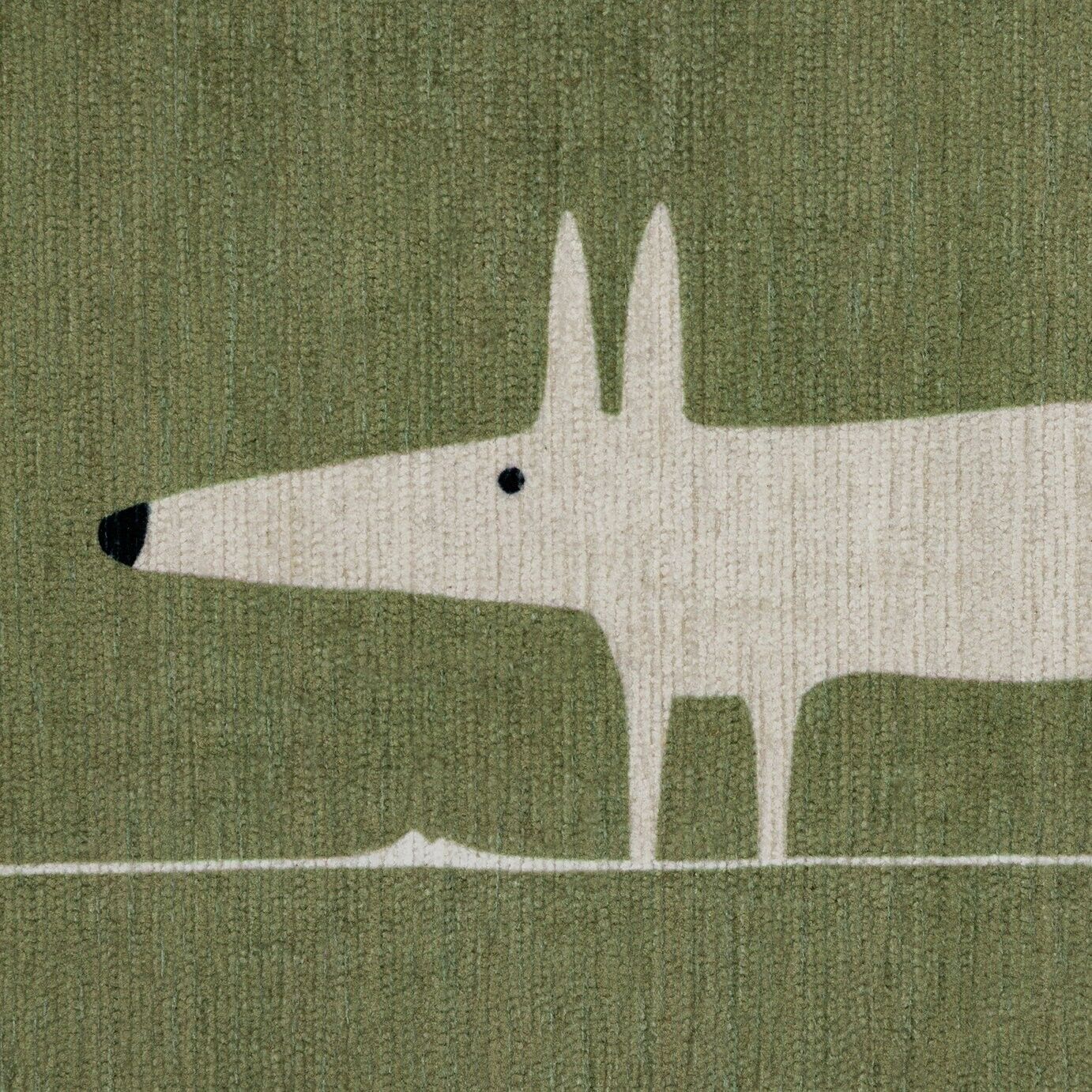 Habitat x Scion Mr Fox Printed Rug - 160 x 230cm - Green