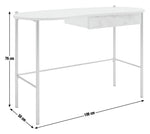 Habitat Dulcie 1 Drawer Office Desk - Marble Effect