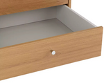 Malibu 3 Dr 4 Drawer Mirror Wardrobe - Oak Effect (B Grade)
