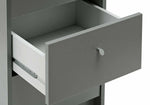 Home Malibu 3 Drawer Office Desk - Grey | Compact Desk for Work or Home Office