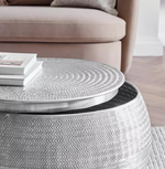 Sona Storage Coffee Table Silver | Modern Living Room Coffee Table