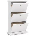 Tvilum Paris Shoe Storage Cabinet-White | Entryway Footwear Storage