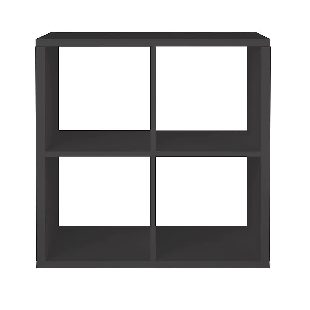 Home Squares 4 Cube Storage Unit Dark Grey | Cube Shelving Storage Furniture