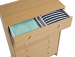 Malibu Modern 7 Drawer Chest Of Drawers  - Oak Effect (B Grade)