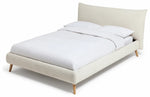 Marshmallow Boucle Kingsize Bed Frame - White ( B Grade )