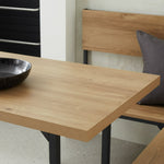 Loft Living Dining Table & 2 Benches | Loft style dining set