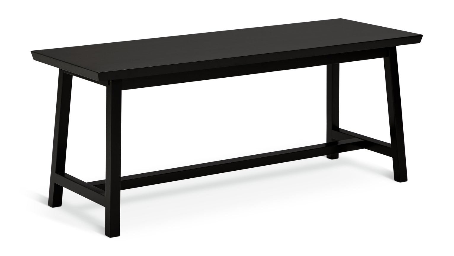Kyoto Solid Wood Dining Bench - Black | Sleek Dark Aesthetic
