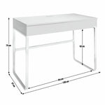 Habitat Sammy 2 Drawer Desk - White Gloss