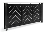 Habitat Chevron Large Radiator Cover - Black ( B GRADE 60900 )