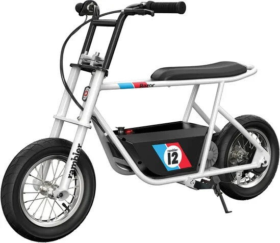 Razor Rambler 12 inch Wheel Size Retro Electric Bike - White ( B )