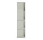 Malibu Narrow Wood Effect Bookcase - Grey