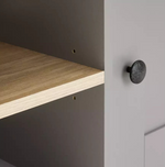 Home Winchester 2 Door Corner TV Unit Grey | Living Room TV Stand Cabinet