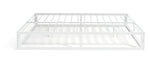 Home Platform Small Double Metal Bed Frame - White
