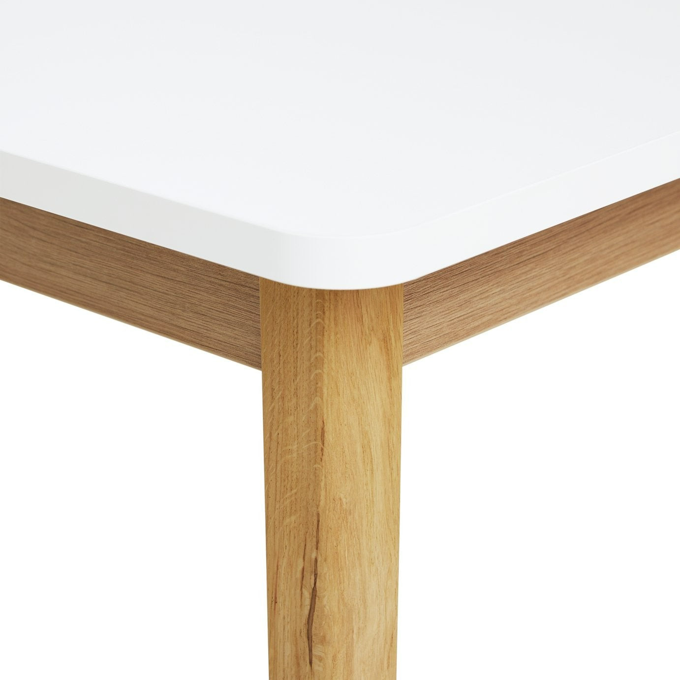 Sylas Extending 6-8 Seater Dining Table- White & Oak | Smart Space Mealtime