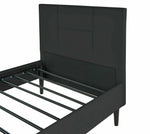 Skylar Single Bed Frame - Black with Memory Foam mattress