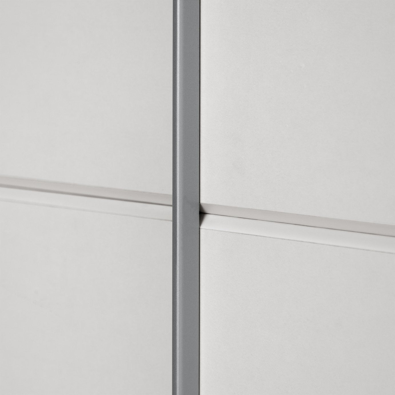Holsted Large Sliding Wardrobe - Soft Grey | Functional Storage Solution
