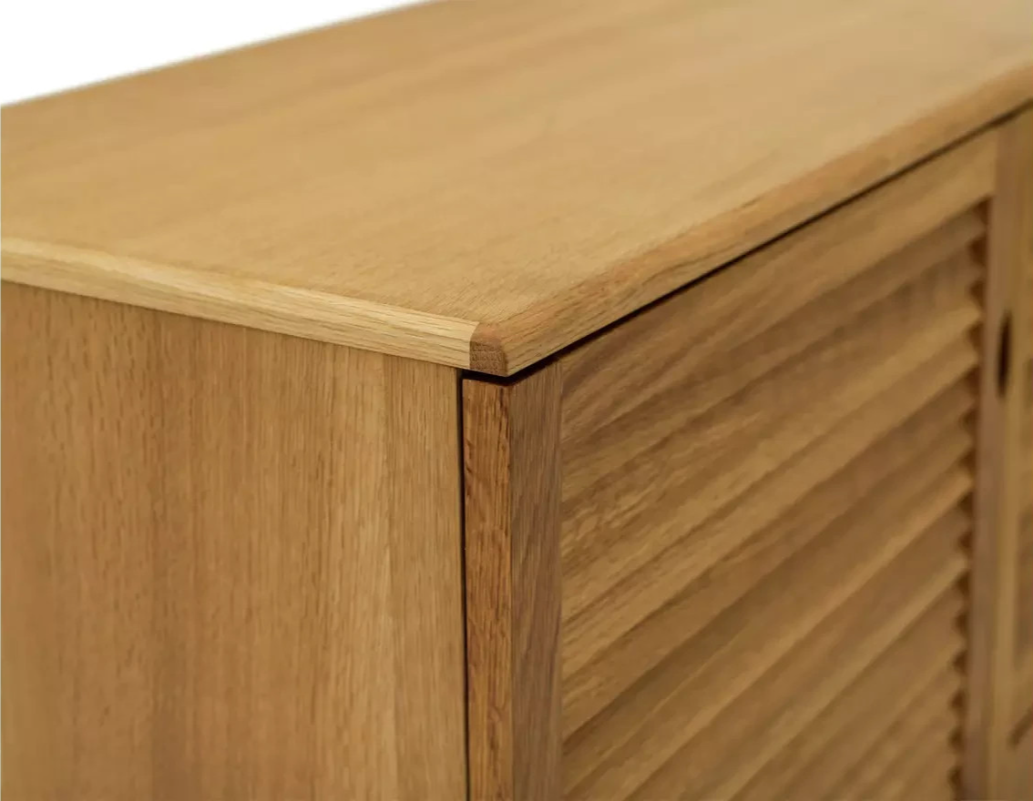 Oiled Slatted Sideboard - Natural (B Grade 1070.)