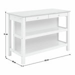 Home Chicago Wooden 2 Seater Bar Island - Sage | Compact Breakfast Setup
