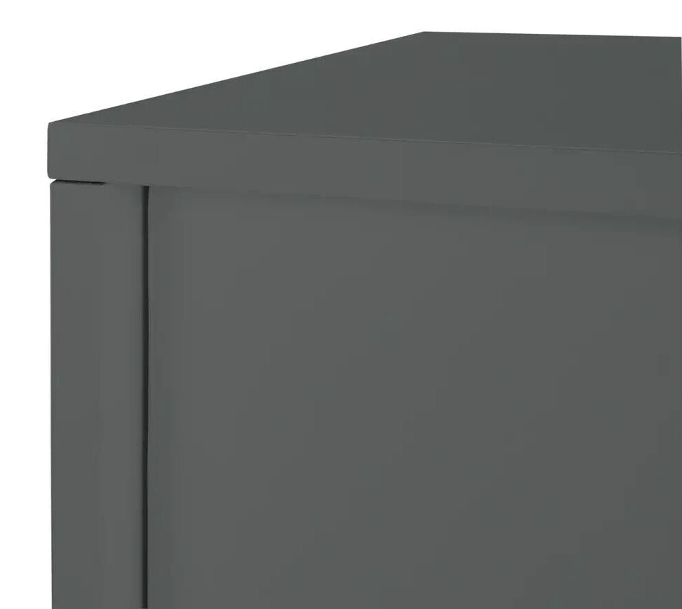 Chloe 2 Door Shoe Storage Cabinet - Grey ( B Grade )