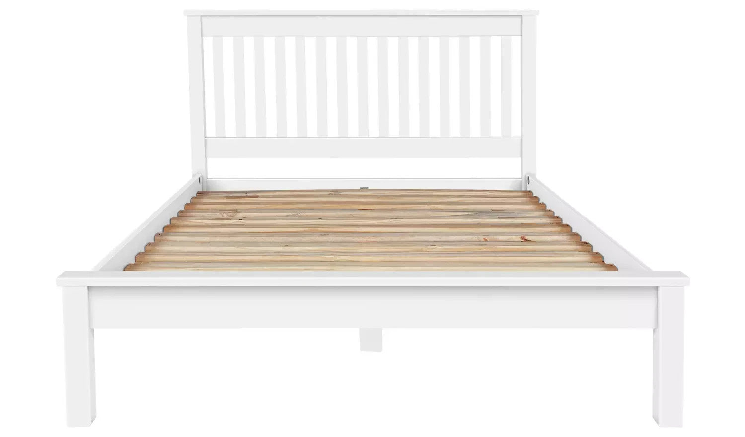 Home Aspley Kingsize Wooden Bed Frame - White ( B Grade )