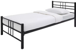 Atlas Single Metal Bed Frame Black | Modern Metal Bed Frame Single Size Bedroom