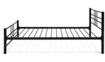 Atlas Single Metal Bed Frame Black | Modern Metal Bed Frame Single Size Bedroom