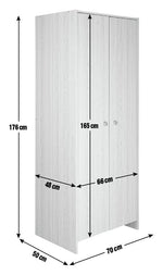 Seville 2 Door Wardrobe - Oak Effect ( B Grade )