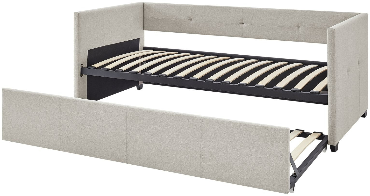 Home Tamara Trundle Day Bed - Natural | Sofa bed for small rooms